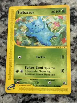Pokemon TCG Bulbasaur Expedition Base Set, Card 94/165, Regular Common MP 2002 - Image 5