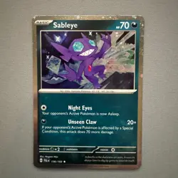 Sableye 136/193 Cosmos Holo Promo Rare - Paldea Evolved - Pokemon TCG Card - Image 1