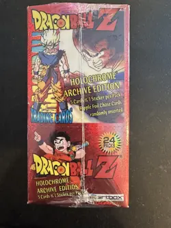 Dragon Ball Z Holochrome Archive Edition Trading Card Box NEW 24 Packs 601139140409 - Image 5