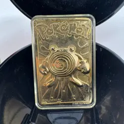 Gold Charizard & Poliwhirl Burger King Pokemon Promo 23K Metal Plated Card - Image 3