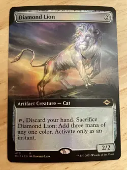 MTG Diamond Lion Modern Horizons 2 #470 Extended Art FOIL Rare NM/M - Image 1