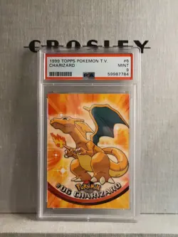 1999 Topps Pokemon T.V. Charizard #6 Psa 9 MINT - Image 1