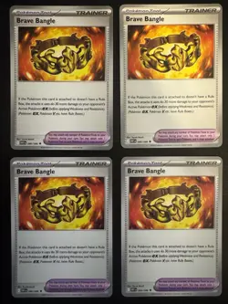 (4x) Brave Bangle 080/086 White Flare NM - Pokemon - Image 1