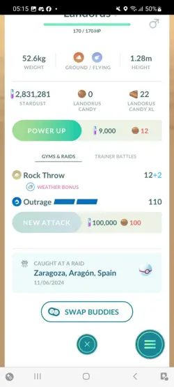 Pokemon Go Legendary Landorus (High CP) - Image 2