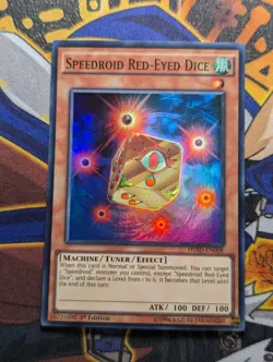 Speedroid Red-Eyed Dice - HSRD-EN008 - Super Rare - 1st Edition - Yugioh TCG - Image 1
