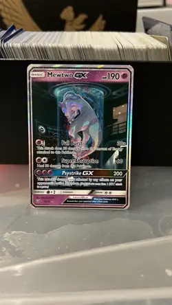 Pokemon Mewtwo GX TCG Card 78/73 Shining Legends Near Mint Condition - Image 1