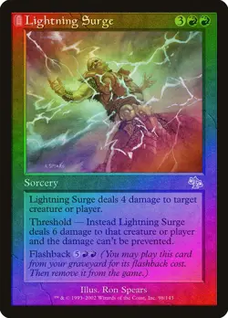 Lightning Surge FOIL Judgment NM Red Rare MAGIC THE GATHERING CARD ABUGames - Image 1