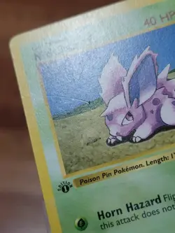 Nidoran Male 1st Edition Shadowless Pokemon Card Base Set 55/102 - MP! - Image 2