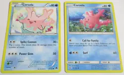 Corsola 2 Pokemon Card x2 Various Sets - Image 1