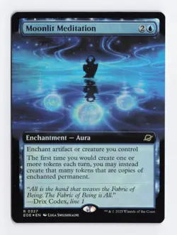 Moonlit Meditation Extended Art Foil Rare Edge of Eternities MTG Card TCG NM - Image 1