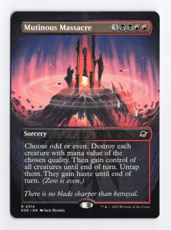 Mutinous Massacre Borderless Normal R Edge of Eternities MTG Card TCG NM - Image 1