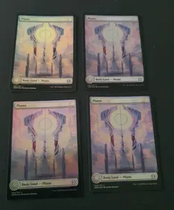 MTG 4 x * FOIL FULL ART * Phyrexia: All will be One PLAINS #262 NM - Image 1