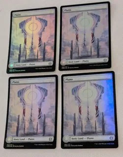 MTG 4 x * FOIL FULL ART * Phyrexia: All will be One PLAINS #262 NM - Image 3