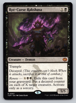 Rot-Curse Rakshasa- MTG - Tarkir: Dragonstorm - Image 1