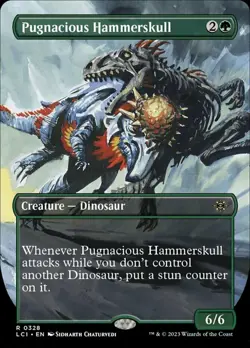 Pugnacious Hammerskull - Borderless Light Play, English Magic the Gathering MTG - Image 1