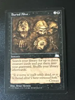 Buried Alive X1 Weatherlight NM Condition See Pics Front/back - Image 1