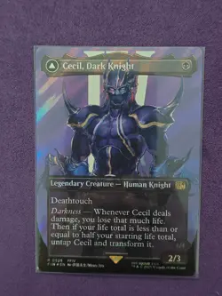 MTG Cecil, Dark Knight (Borderless) (Surge Foil) Final Fantasy FIN - Image 1