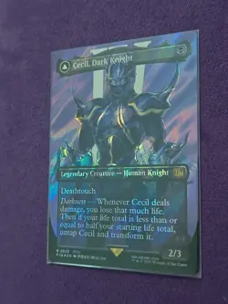 MTG Cecil, Dark Knight (Borderless) (Surge Foil) Final Fantasy FIN - Image 2