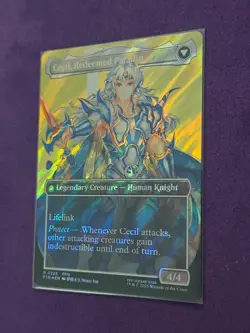 MTG Cecil, Dark Knight (Borderless) (Surge Foil) Final Fantasy FIN - Image 4