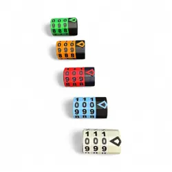 Lot of 5 Magic The Gathering Life Counter 3D Printed 3 Digit Number - Image 1