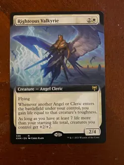 MTG Magic the Gathering Righteous Valkyrie Extended Kaldheim NM - Image 1