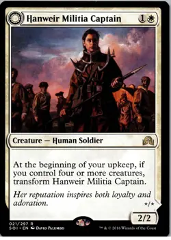 Hanweir Militia Captain - R - Shadows over Innistrad - 21 - NM - Regular - Image 1