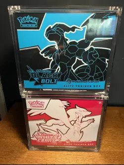 Pokemon Center Black Bolt and White Flare ETB Elite Trainer Box Set of 2 Sealed - Image 1