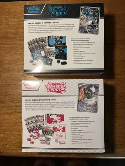 Pokemon Center Black Bolt and White Flare ETB Elite Trainer Box Set of 2 Sealed - Image 3
