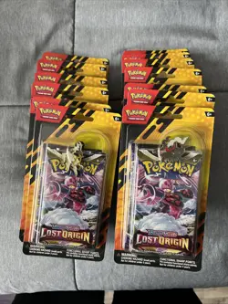 13x Pokemon Tcg Lost Origin Chilling Reign 2-pack Blisters With Pin - Image 1