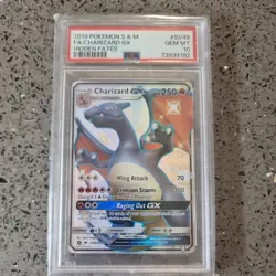Shiny Charizard GX PSA 10 GEM MINT SV49/SV94 Hidden Fates Secret Rare POKEMON - Image 1