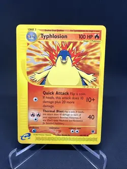 2002 Pokemon TCG Typhlosion #64/165 Expedition Base Set Non Holo Rare eReader - Image 2