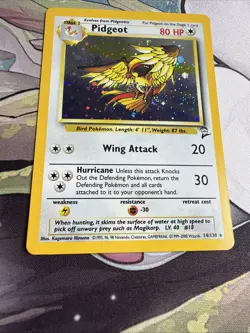 2000 Pokemon TCG Pidgeot Holo 14/130 Rare Base Set 2 - Image 4
