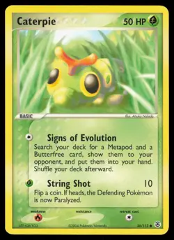Caterpie 56/112 Common Pokemon FireRed & LeafGreen MP - Image 1