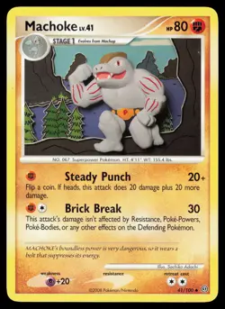 Machoke 41/100 Uncommon Pokemon Stormfront MP - Image 1