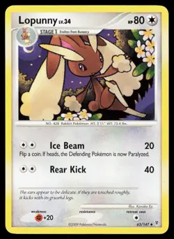 Lopunny 63/147 Uncommon Pokemon Supreme Victors MP - Image 1