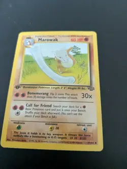 Pokemon TCG Marowak Jungle 39/64 Regular 1st Edition Uncommon - Image 1