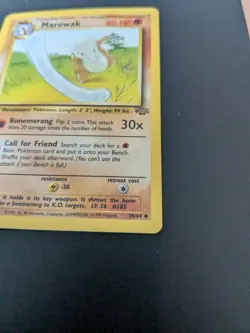 Pokemon TCG Marowak Jungle 39/64 Regular 1st Edition Uncommon - Image 3