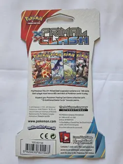 2015 Pokemon TCG XY Primal Clash Sleeved Booster Pack Factory Sealed - Image 2