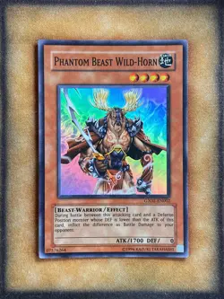 Yugioh Phantom Beast Wild-Horn GX02-EN002 Super Rare LP - Image 1