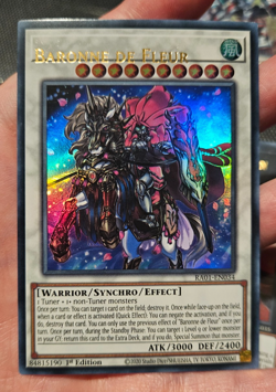 yugioh misprint name shift ra01 1st barronne de fleur ultra rare - Image 1