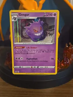 Pokemon Gengar Holo Rare Card 085/202 Swsh01: Sword & Shield Base Set - Image 1