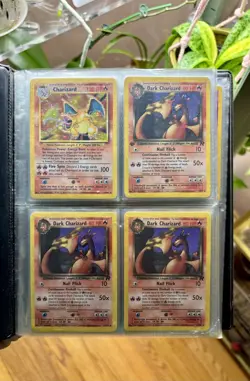 Vintage Pokemon Card Binder Collection Lot 1st Editions Charizards WOTC - Image 1