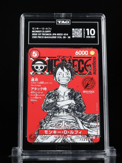 One Piece Card Magazine Vol.20 Monkey D. Luffy Promo TAG 10 (SCORE 984) - Image 1