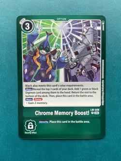 Chrome Memory Boost! LM-048 Promo LM-06 Billion Bullet Digimon Card Game x1 - Image 1