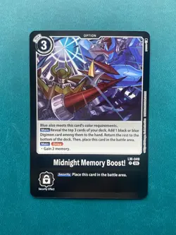 Midnight Memory Boost LM-049 Promo LM-06 Billion Bullet Digimon Card Game x1 - Image 1