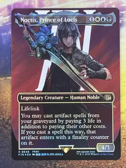 Noctis, Prince of Lucis (Borderless) (Surge Foil) Final Fantasy Foil - Image 2