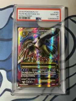 Pokemon Blastoise EX 102/108 Ultra Rare Holo 2016 XY Evolutions Psa 10 - Image 1
