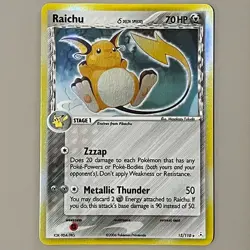 Raichu (Delta Species) 15/110 Holon Phantoms Holo Rare Pokemon TCG NM - Image 1