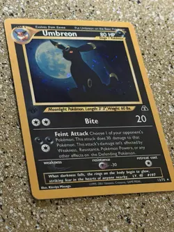 Pokemon TCG Umbreon Neo Discovery First Edition Holo Rare Fan Art - Image 2
