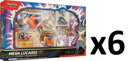 (LOT of 6) Pokemon Mega Lucario ex Premium Figure Collection Boxes Sealed - Image 1